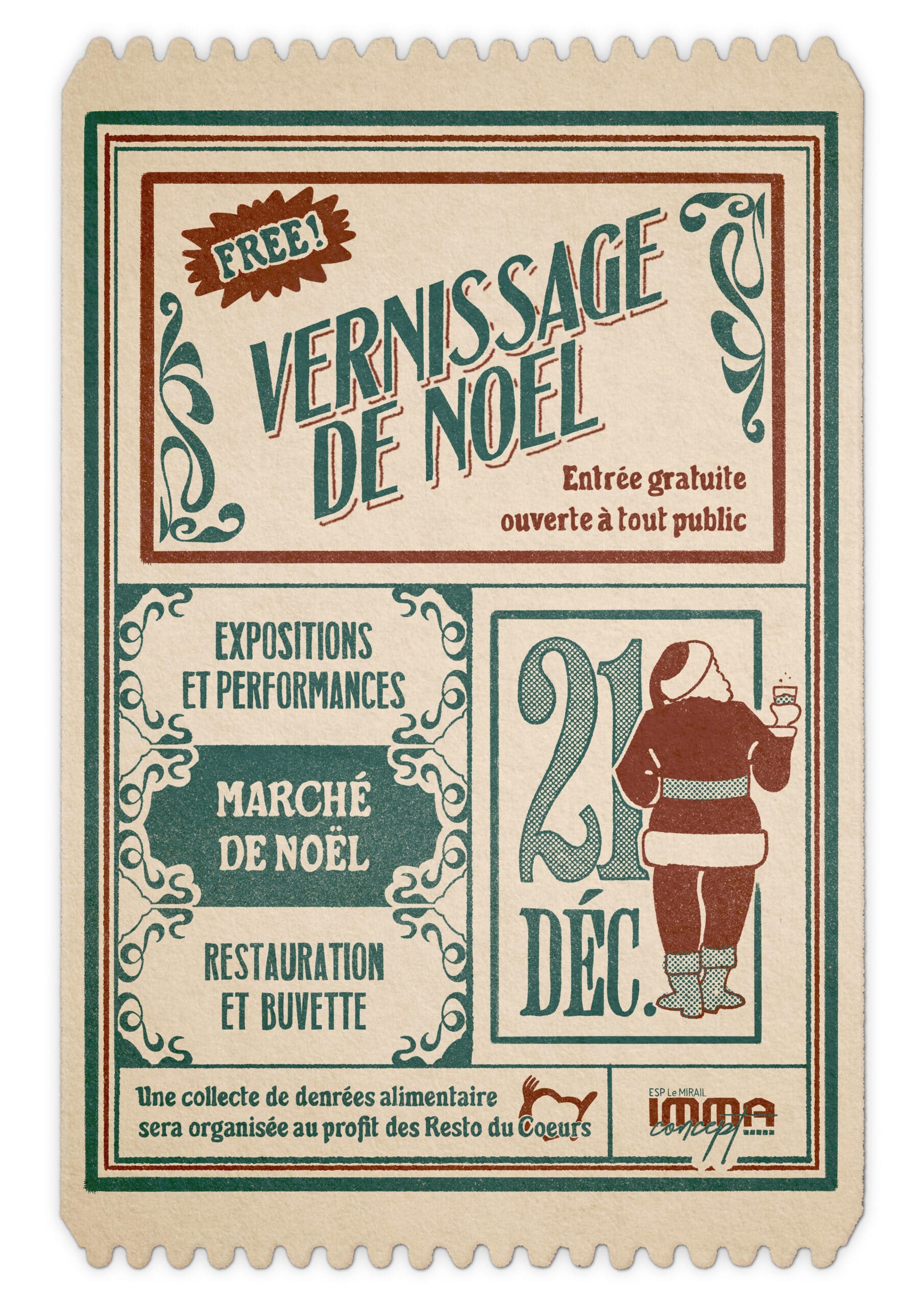 Affiche événementielle conçue par Mateo Caillard