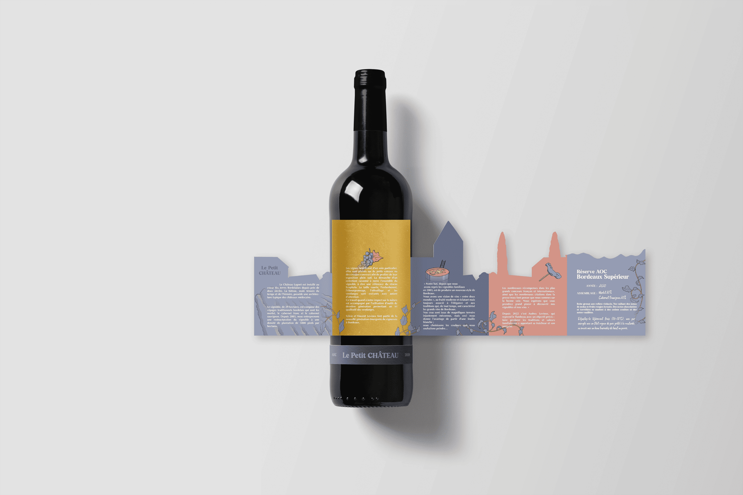 Design intérieur packaging Le Petit Château