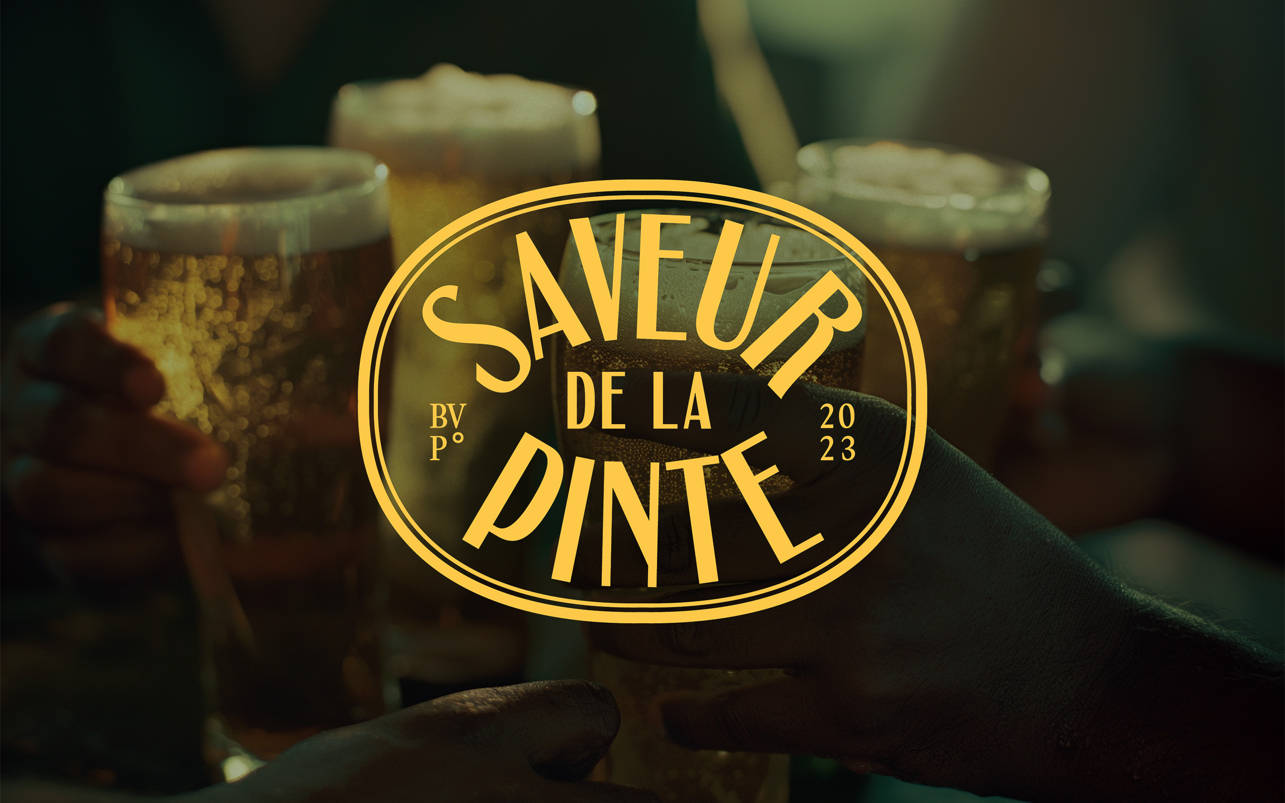 Branding Saveur de la Pinte conçu par Mateo Caillard